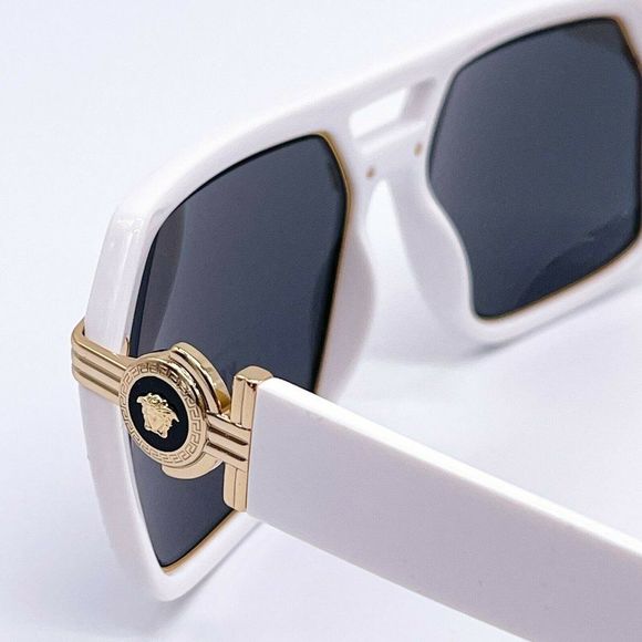 New Versace White 58mm Unisex Sunglasses - Picture 7 of 8